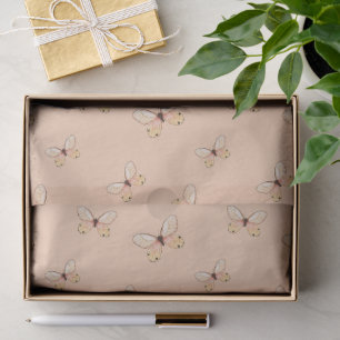 Whimsical Fluttering Butterflies Pattern Tissue Paper