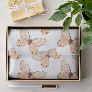 Whimsical Fluttering Butterflies Pattern Tissue Paper