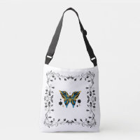Whimsical Fluttering Stylised Butterfly