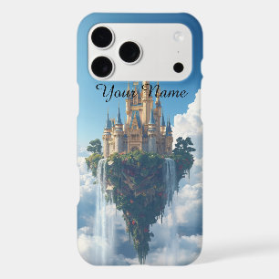 Whimsical Flying Castle in Clouds Custom Phone Cas