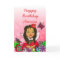 Whimsical Folk Art Fairy Girl Happy Birthday
