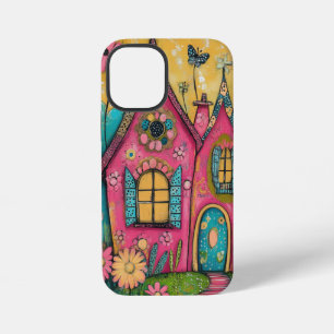 Whimsical Folk Art Houses iPhone 12 Mini Case
