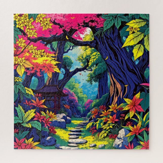 Whimsical Forest Adventure Jigsaw Puzzle (Vertical)