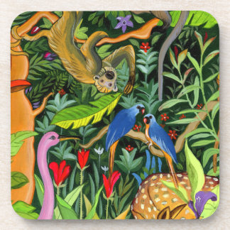 Whimsical Forest Animals art Coaster