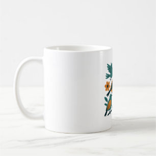 Whimsical Forest Birds - Owl and Songbirds Modern  Coffee Mug