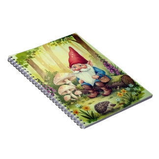 Whimsical forest elf note pad notebook