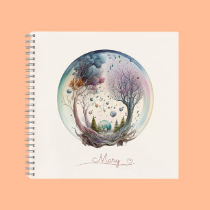 Whimsical Forest Enchanted Dreams Pattern Notebook
