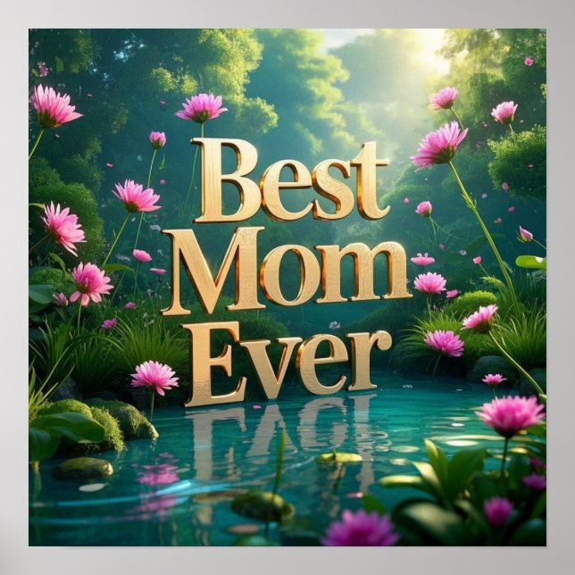 Whimsical Forest Garden For Mother's Day  Poster (Front)