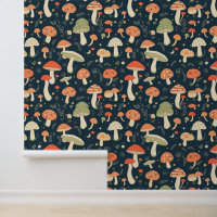 Whimsical Forest Mushroom Pattern