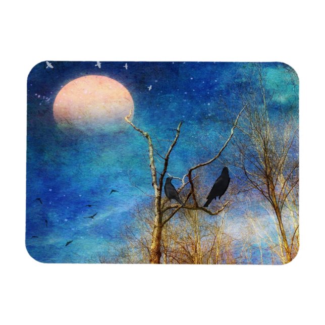 Whimsical Forest Scene Flexible Magnet (Horizontal)
