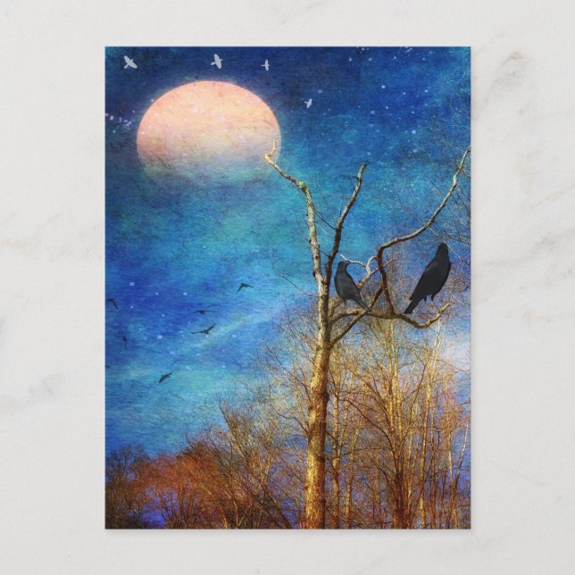 Whimsical Forest Scene Post Card (Front)