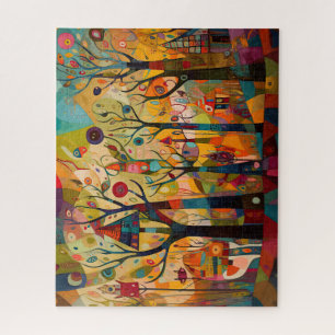 Whimsical Forestscape Jigsaw Puzzle