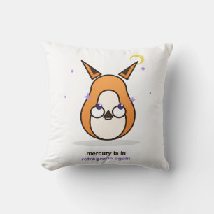 Whimsical Fox Illustration Cushion