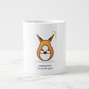 Whimsical Fox Illustration Large Coffee Mug