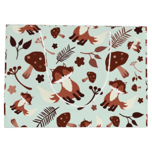 Whimsical Fox Large Gift Bag