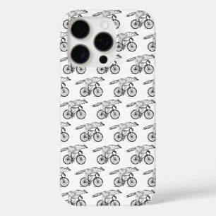 Whimsical Fox on Bicycle Art Print iPhone 16 Pro Case