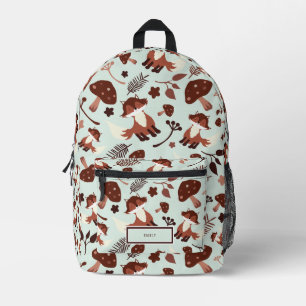 Whimsical Fox Personalised Print Cut Sew Bag