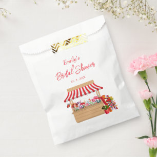 Whimsical Fresh off the Market Bridal Shower favou Favour Bag