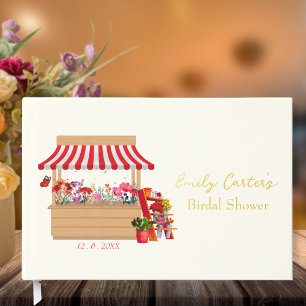 Whimsical Fresh off the Market Bridal Shower Guest Book