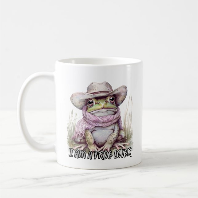 Whimsical Frog Coffee Mug (Left)