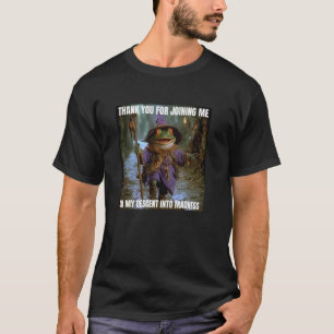 Whimsical Frog Descent Into Madness T-Shirt