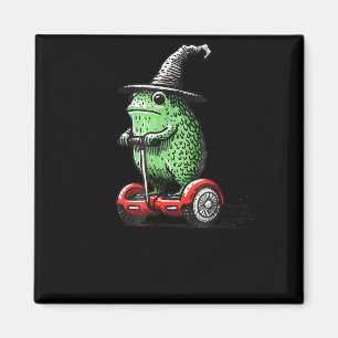 Whimsical Frog Wizard Off To Commit Tom Foolery Fr Magnet
