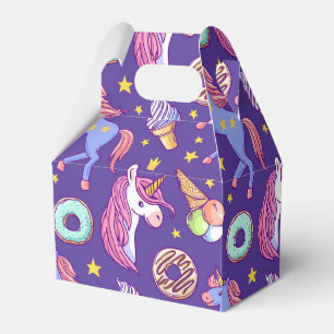 Whimsical Fusion of Unicorns, Donuts, Ice Cream Favour Box