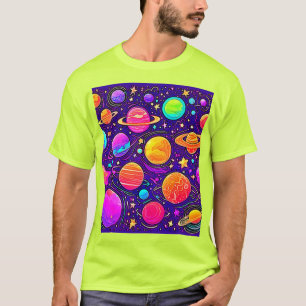 Whimsical Galaxy in Soft Hues T-Shirt