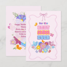Whimsical Garden Birds & Butterflies Best Mum Ever