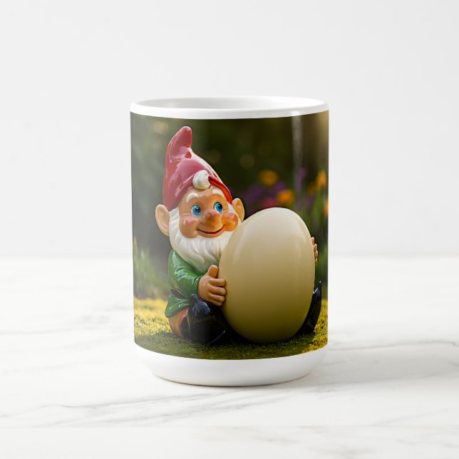 Whimsical Garden Gnome Coffee Mug (Center)