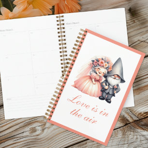 Whimsical Garden Gnome Rustic Wedding Appointment Planner