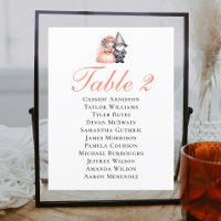 Whimsical Garden Gnome Wedding Seating Chart