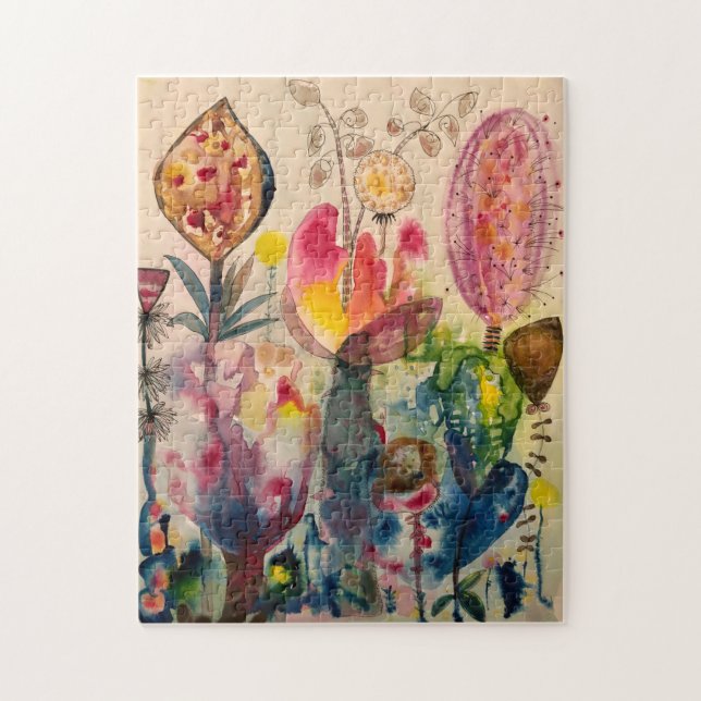 whimsical garden jigsaw puzzle (Vertical)