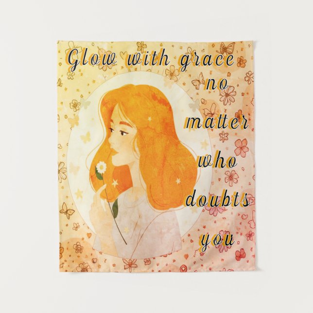 Whimsical Garden - Modern Tapestry (Front)