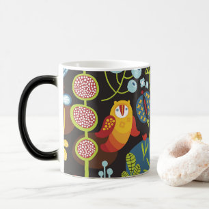 Whimsical Garden Owl Mug