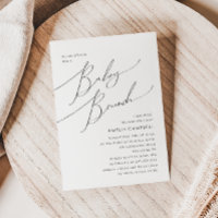 Whimsical Gender Neutral Baby Brunch Invitation