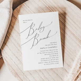 Whimsical Gender Neutral Baby Brunch Invitation
