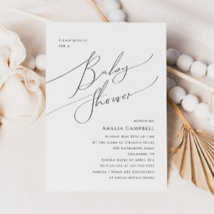 Whimsical Gender Neutral Baby Shower Invitation