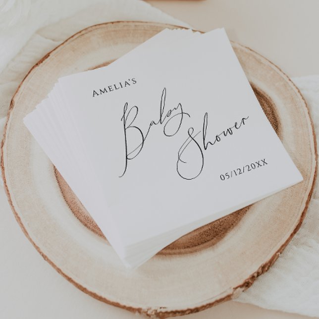 Whimsical Gender Neutral Baby Shower Napkins (Creator Uploaded)