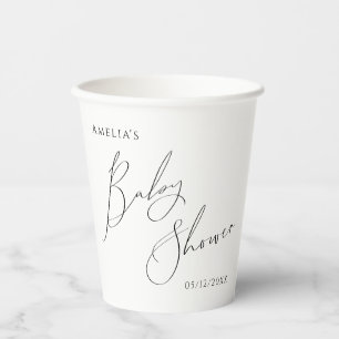 Whimsical Gender Neutral Baby Shower Paper Cups