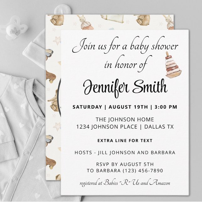 Whimsical Gender Neutral Boho Decor Baby Shower Invitation (Creator Uploaded)