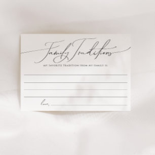 Whimsical Gender Neutral Family Traditions Card