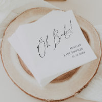 Whimsical Gender Neutral Oh Baby Shower Napkins