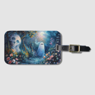 Whimsical Ghost Garden Walking Path Luggage Tag