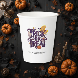 Whimsical Ghosts Halloween Paper Cups