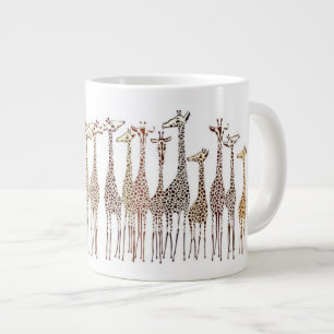 Whimsical Giraffes Large Coffee Mug