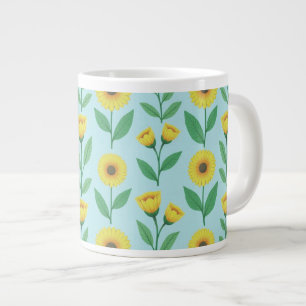 Whimsical Glee Bloom Large Coffee Mug