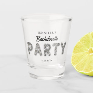 Whimsical Glitter Sparkles Fun Bachelorette Party  Shot Glass
