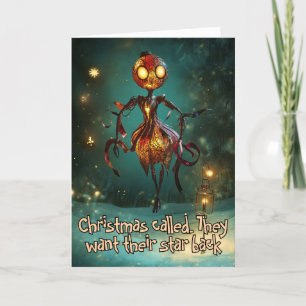 *~* Whimsical Glow Funny Magical 10 Christmas AP97 Thank You Card