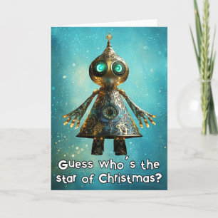 *~* Whimsical Glow Funny Magical Christmas 13 AP97 Thank You Card